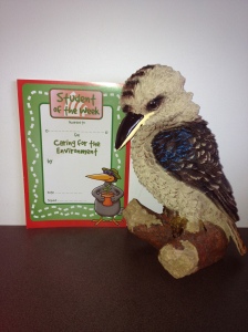 Meet KOOKA, our Care Kookaburra, who is awarded to the lucky winners each week to help care for their environment!